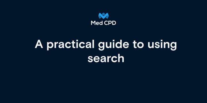 Med CPD – A practical guide to using search image