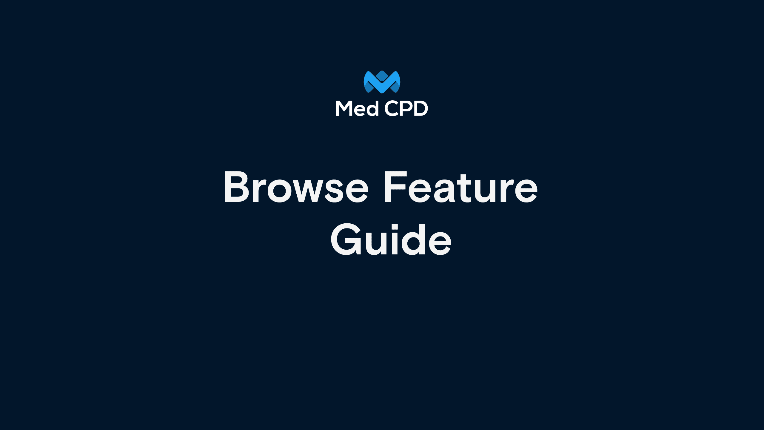 Med CPD – How to Browse CPD Courses image