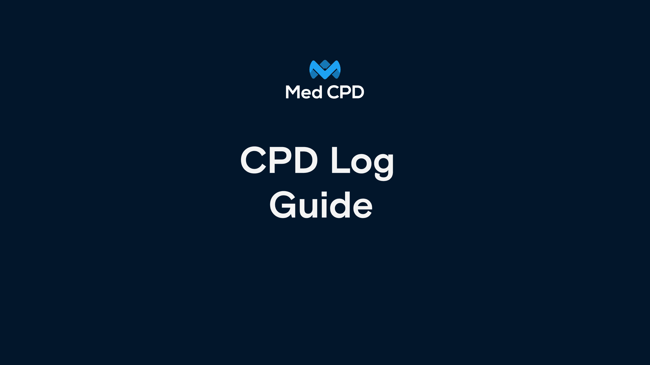 Med CPD – How to Use the CPD Log image