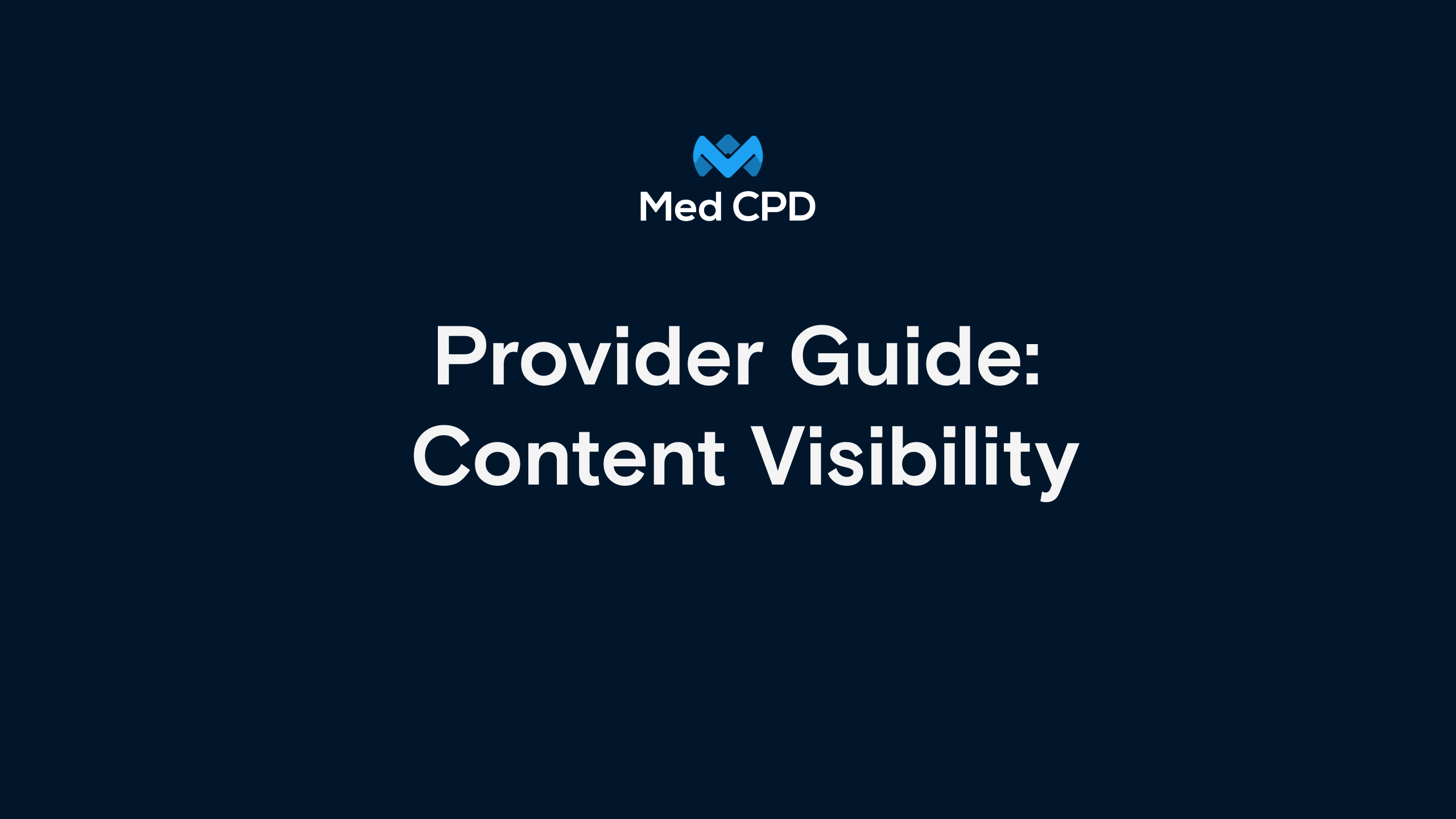 Med CPD – How to get the most views as a provider image