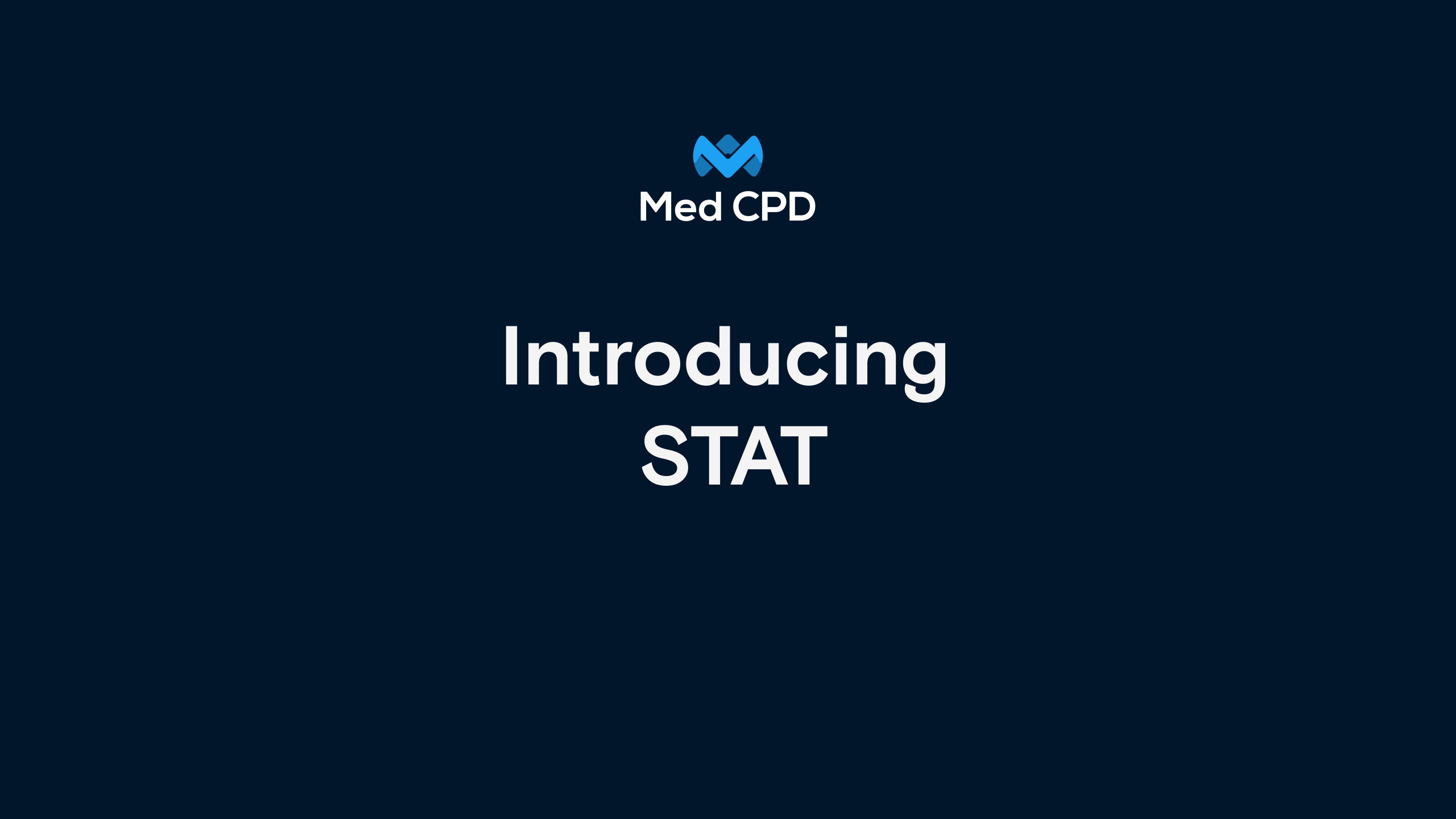 Med CPD – Introduction to STAT image